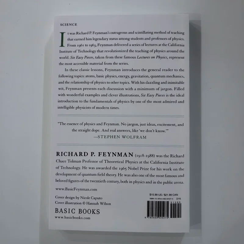 Six Easy Pieces: Feynman Essentials of Physics Explained By Its Most Reading Learning English Books