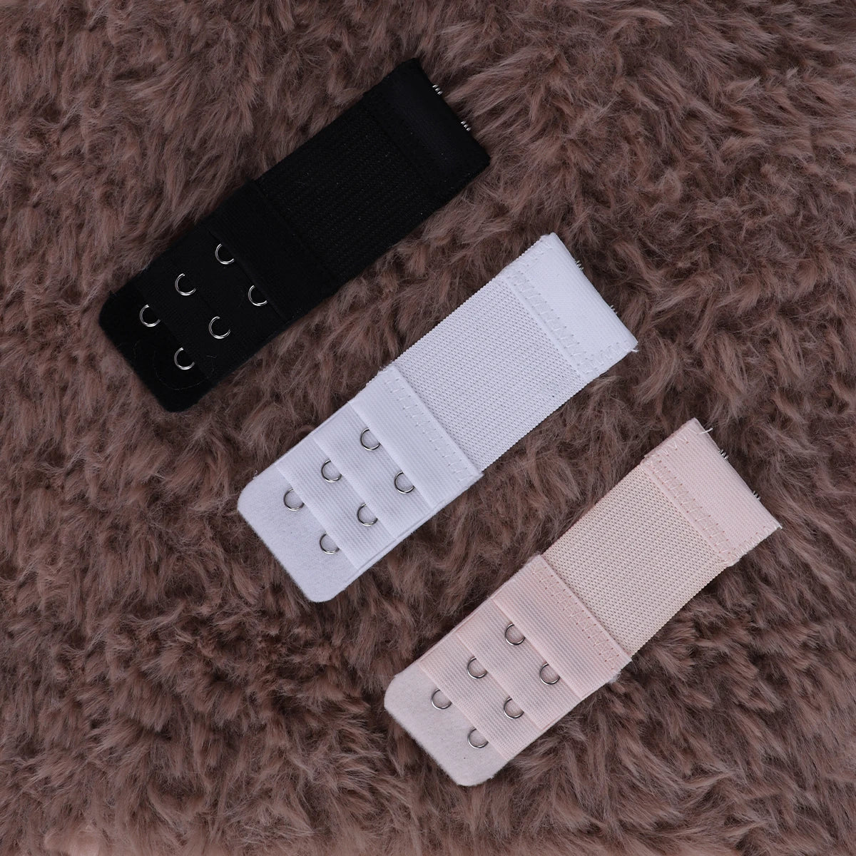 3 Pieces, 3 Rows with 2 Hook Extension Straps, Elastic, Soft and Comfortable Bra Straps, Women's Underwear Accessories