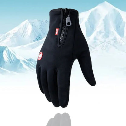 Ski Gloves Grab Velvet Touch Screen Gloves Autumn and Winter Warm Plus Velvet Cold Proof Waterproof Outdoor Riding Model