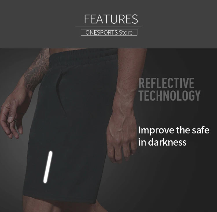 Plus Size Running Shorts Men Loose Dry Fit Basketball Gym Fitness Black Shorts Jogging Workout Athletic Bottom Zipper Pocket