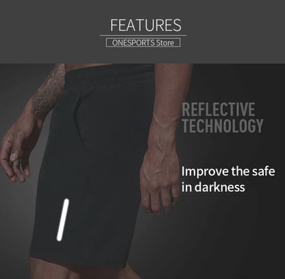 Plus Size Running Shorts Men Loose Dry Fit Basketball Gym Fitness Black Shorts Jogging Workout Athletic Bottom Zipper Pocket