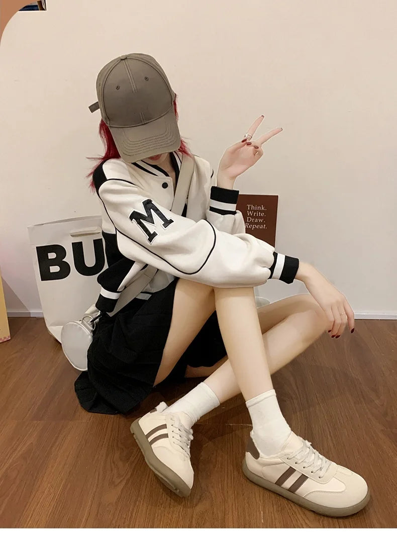 Women's Shoes Autumn New Fashion Trend Casual Shoes Wide Toe Soft Comfortable Flat Shoes Outdoor Casual Sports Shoes