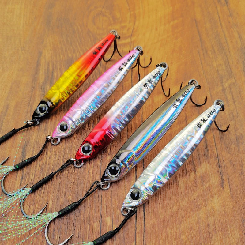 Mr JigginG Fast Sinking Metal Jig Lure 10/15/20/30/40g Saltwater Shore Casting Fishing Sea Bass Metal Jig Artificial Bait Tackle