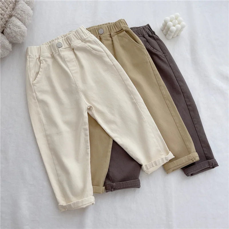 Kids Pants Kids Clothes Slacks Boys Girls Pants Foreign Style Korean Pants Autumn Spring Clothes for Kids