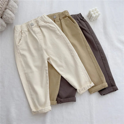 Kids Pants Kids Clothes Slacks Boys Girls Pants Foreign Style Korean Pants Autumn Spring Clothes for Kids