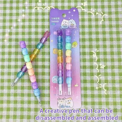 2-Pack Adorable Bear Mechanical Pencils - No-Sharpening Design for School, Office & Gift Giving