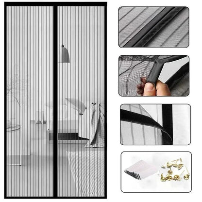 Self-closing Magnetic Insect Screen, Invisible Door Screen, Insect Screening Curtain, Magic Screen, Home Decoration