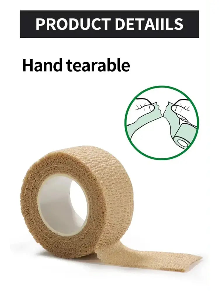 Self Adherent Cohesive Bandage Wrap Stretch Non Woven Self Adhesive Tape - Skin Colour Athletic Elastic Bandage