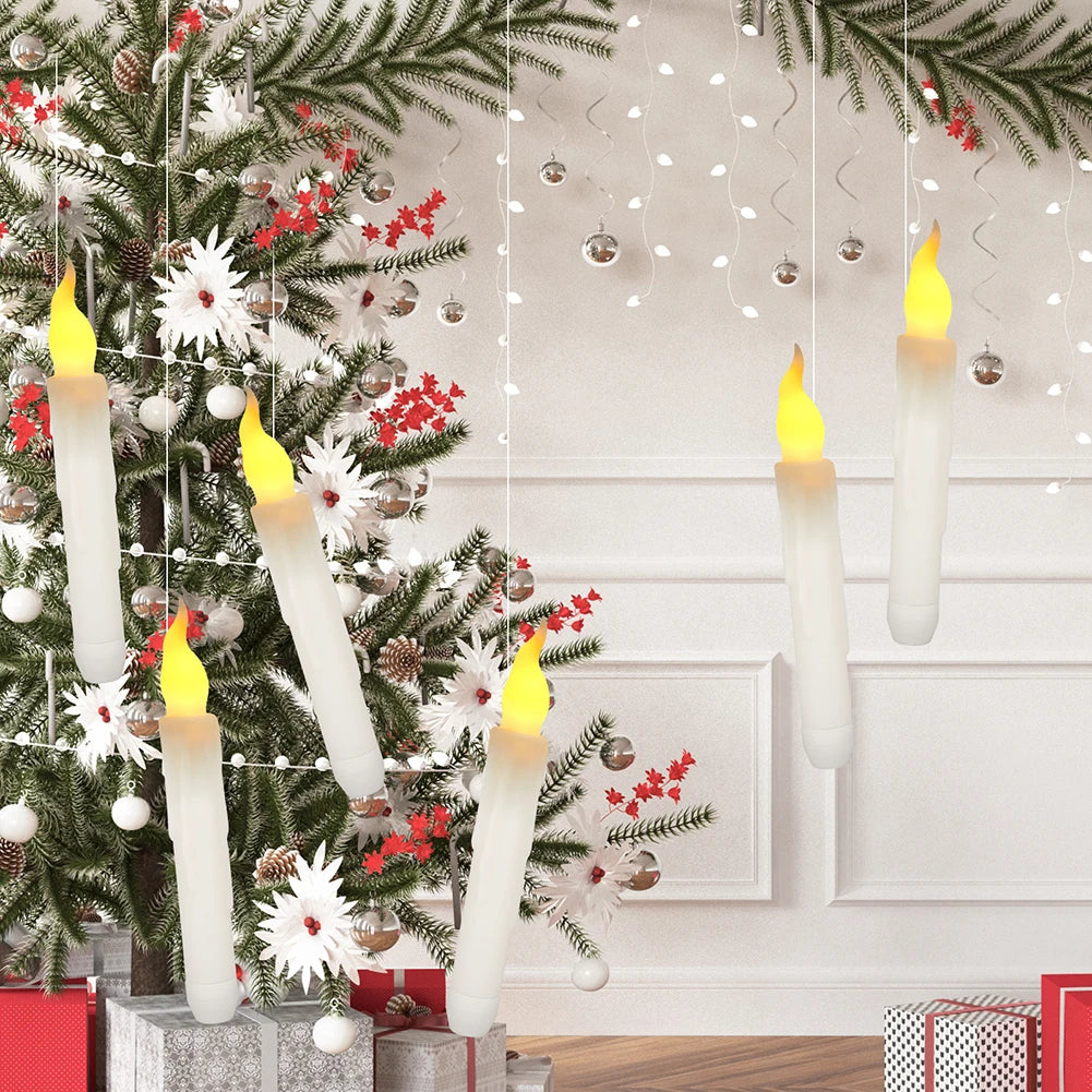 12/24Pcs Flameless LED Candle Battery Operated Flickering Candle For Home Christmas Party Wedding Decoration Tealight Candles