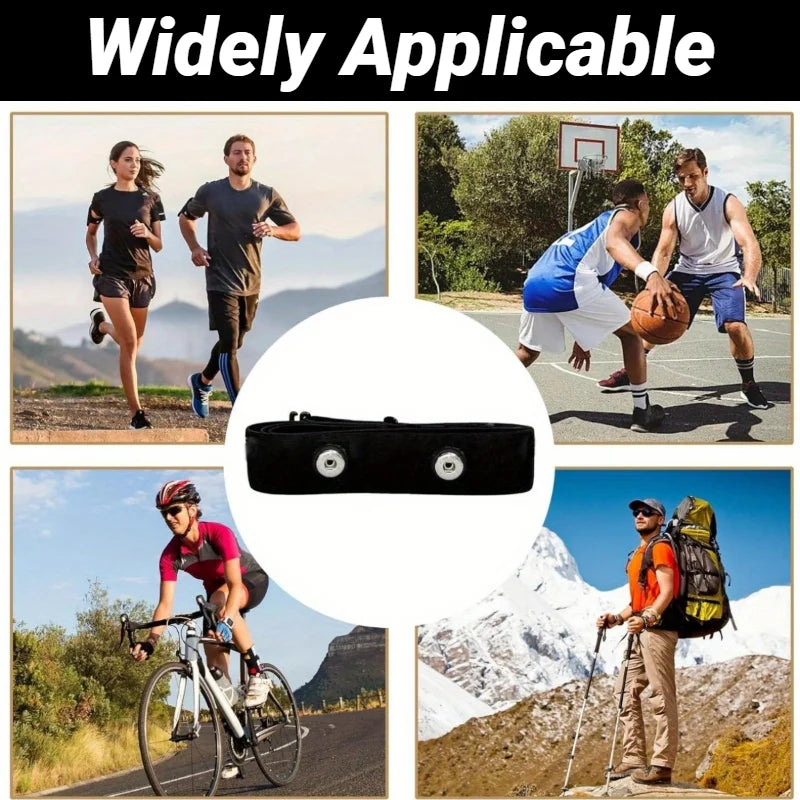 Heart Rate Monitor Replacement Strap Compatible With Polar Coospo Wahoo Tick Garmin Magene Sensor Band Belt Elastic Chest Bands