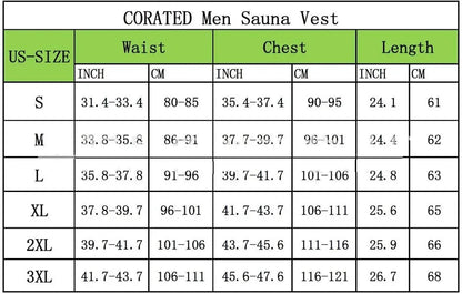 Men's Compression Sweat Sauna Vest New Slimming Suit For Students Waist Belts Body Shaper Tank Top For Workout Fitness Gym