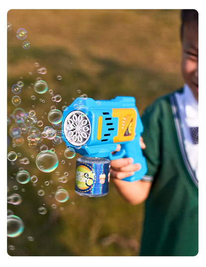 Children Bubble Gun Toy Astronaut Fully Automatic Bubble Machine Bubbles Gun Outdoor Game Fantasy Toy for Boys Girls Gifts