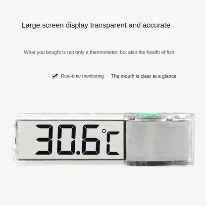 1pcs Aquarium Thermometer Electronic LCD Digital Fish Tank Temperature Measurement Fish Tank Temp Meter Aquarium Accessories