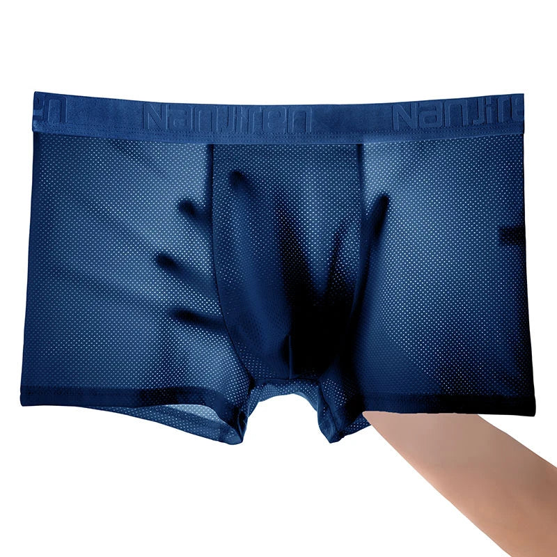 Men Panties Male Underpants Man Pack Shorts Boxers Underwear Slip Homme Calzoncillos Bamboo Hole U Convex Pouch Large Size 6XL