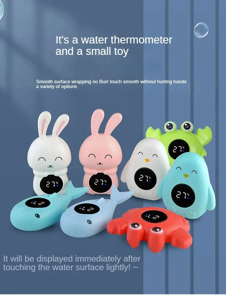 Baby Bath Temperature Meter Floating Digital Water Baby Bath Temperature Meter LED Display Temperature Tester Safety Cartoon