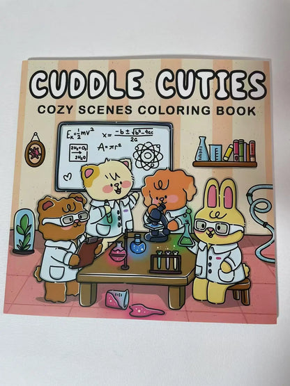 Cute Family Warm Color Graffiti Book, Children's and Preschool Puzzle Drawing Book