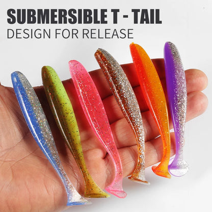 2021 Supercontinent shiner 50mm 75mm 100mm Fishing Lures soft Artificial Bait easy for hooking up big pike