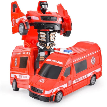 Transforming Inertial Car with Collision Technology: Autobot Robot Car for Boys