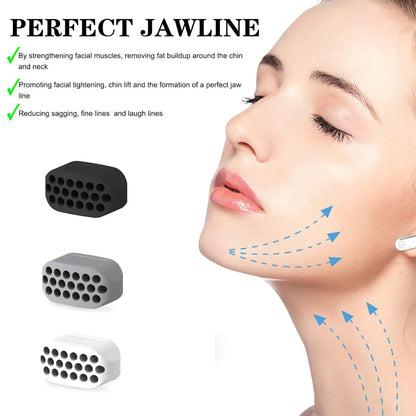 Jawline Exerciser for Man and Woman Silicone Jaw Exerciser Gum Tablets Jaw Trainer & Jaw Exerciser Shaper for Beginner, Intermed