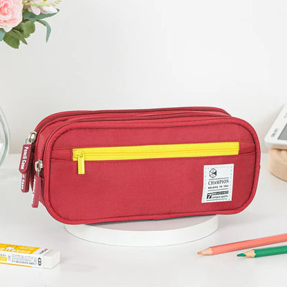 Large Capacity Pencil Case Pen Bag Pen Box Pencil Cases Storage Student School Office Supplies Stationery Gift