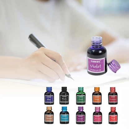 Pure Black Colorful Fountain Pen Ink Universal Refill Ink Stationery Office School Supplies Pens Pencils Writing Supplies