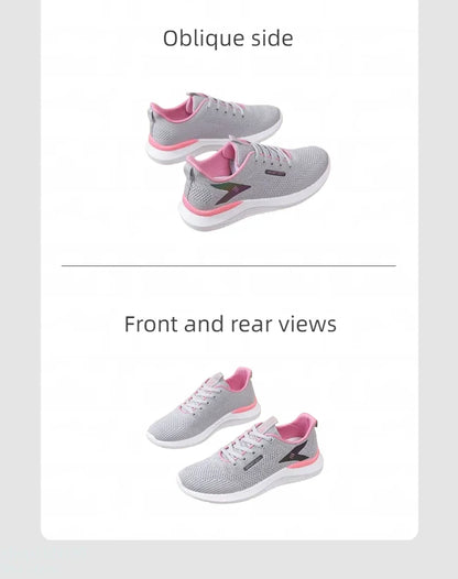 تتميز أحذية المشي النسائية بنعل ناعم ومقاوم للانزلاق مما يجعلها مثالية للعدائين الأنيقين. قابلة للتنفس ومريحة