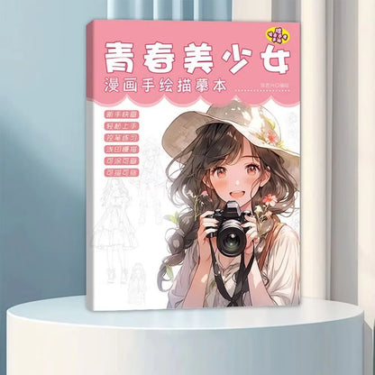 New Anime Drawing Copy Books Cartoon Character Copy Comics Tutorial Books Painting Exercise Book Hand Drawn Book Gifts