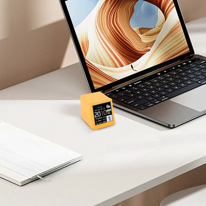 Small Portable Smart Wifi Weather Station Display Weather Temperature Humidity Time Alarm Clock Desktop Decoration