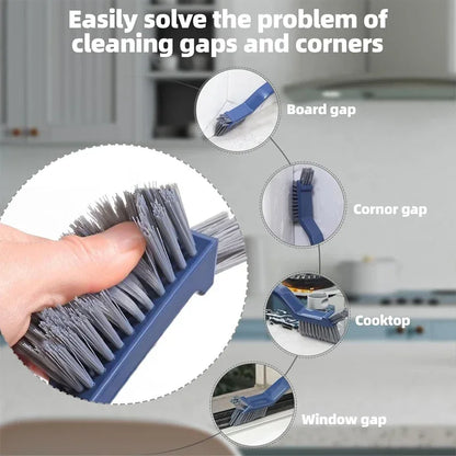 Bathroom Long Handled Brush Floor Brush Bathroom Sink Bathtub Ceramic Tile Hard Bristled Brush Cleaning Floor Seam Brush