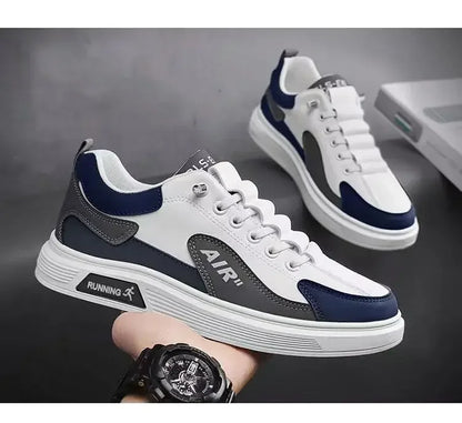 Trend 2025 New Men's Shoes Leather Fashion Low-top Men's Casual Trendy Shoes Running Sports