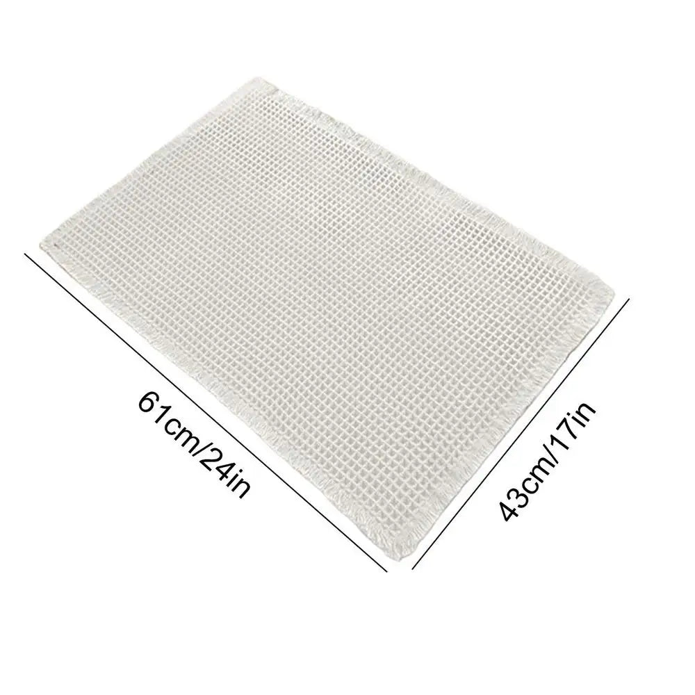 Bath Mat Bathroom Rugs Shower Mat Non Slip Waffle Quick Dry Machine Washable Carpet Super Absorbent Waffle Bathroom Mat