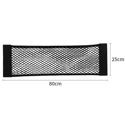 Car Storage Net Stretchable Mesh Pocket Net Magic Elastic Sticker Universal Rear Mesh Trunk Seat Bag Pocket Cage Auto Organizer