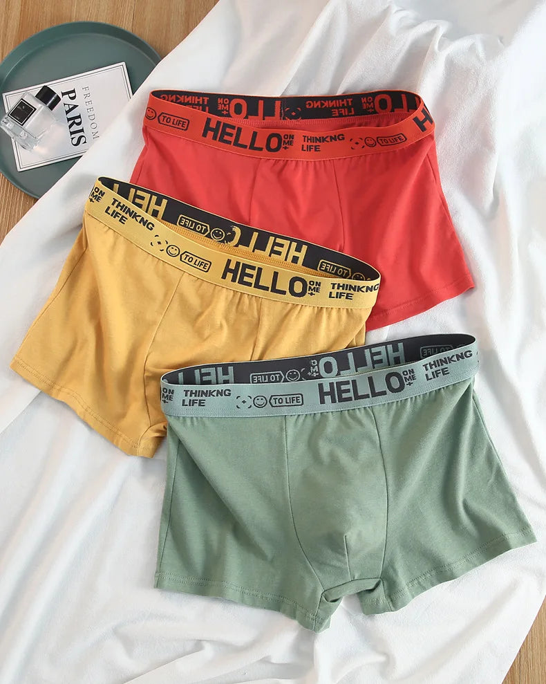 10Pcs Men's Boxer And Briefs Fashion Underwear High Stretch Boxer And briefs Shorts Breathable Soft Men's Shorts Comfortable