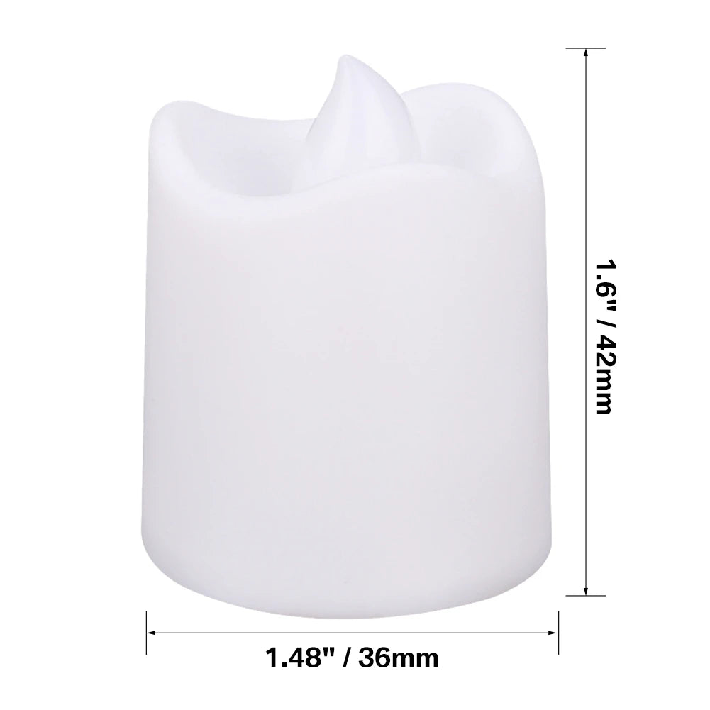 12/24Pcs Flameless LED Candle Battery Operated Flickering Candle For Home Christmas Party Wedding Decoration Tealight Candles