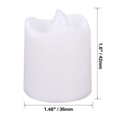 12/24Pcs Flameless LED Candle Battery Operated Flickering Candle For Home Christmas Party Wedding Decoration Tealight Candles