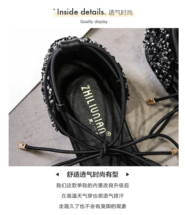 أحذية نسائية فاخرة أنيقة مريحة من تصميم 2022، أحذية نسائية أنيقة للبالغين، أحذية زفاف مثيرة برباط متقاطع