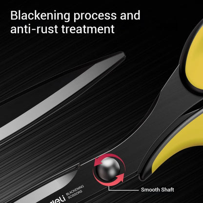 Deli-Stainless Steel Anti-Stick Scissors, Alloy Stationery, School Supplies, Office, Student, DIY, Hand Craft, 184mm