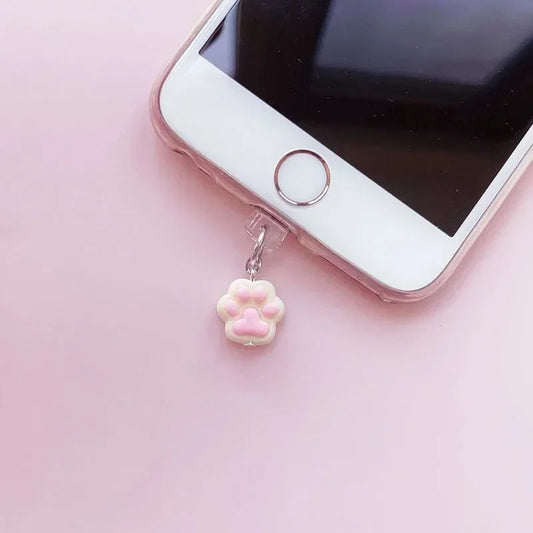 Phone Dust Plug Cute Claw Diamond Phone Accessory Pendant Decoration For IPhone Type-C Charging Interface