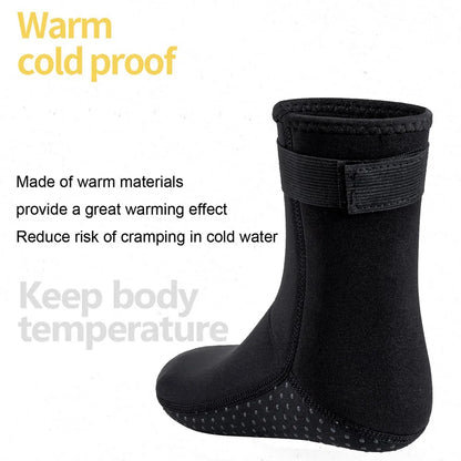 3mm Neoprene Diving Socks Wetsuit Shoes Non-slip Adult Warm Patchwork Elasticity Diving Surfing Boots for Swimming Snorkeling