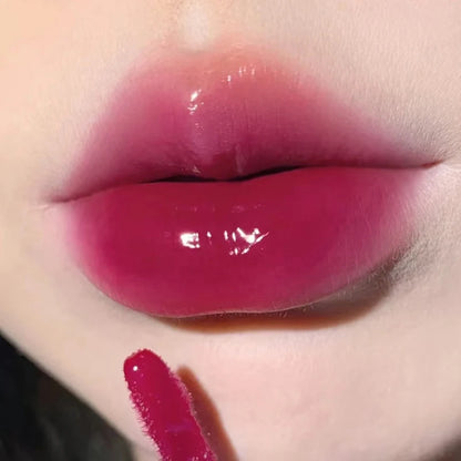 HERORANGE Light Glass-Like Lip Lacquer - Mirror Shine, Hydrating Formula; Smudge-Proof, Long-Wear, and Skin-Brightening