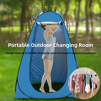 خيمة استحمام خارجية محمولة، خيمة طاقة سميكة، مرحاض متنقل، غرفة تغيير الملابس، عزل حراري، كاميرا، معدات سفر
