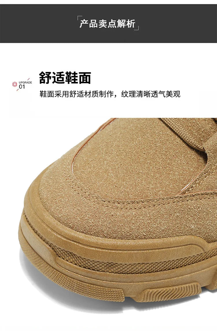 2025 new men's shoes for spring leisure, breathable, anti slip, wear-resistant workwear shoes, men's sports shoes, board shoes