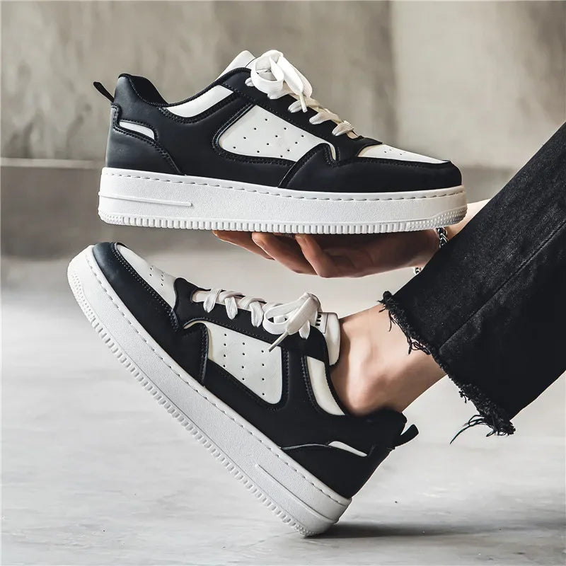 Men's Shoes Comfortable Classic Sports White Fashion Trend Simple and Versatile Casual Outdoor Breathable Walking Flat Shoes