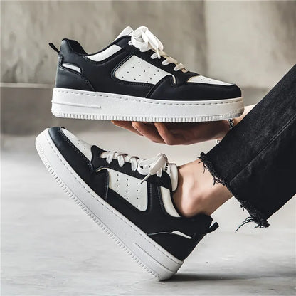 Men's Shoes Comfortable Classic Sports White Fashion Trend Simple and Versatile Casual Outdoor Breathable Walking Flat Shoes