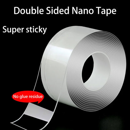 Versatile Reusable Double-Sided Waterproof Adhesive Tape - Perfect for Kitchen and Bathroom Supplies