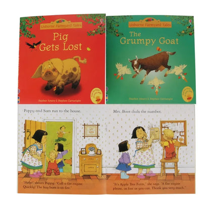 20 Books/set 15x15cm Usborne Farmyard Tales Series Children Baby Famous Farm Story English Picture Book Parent Child Reading