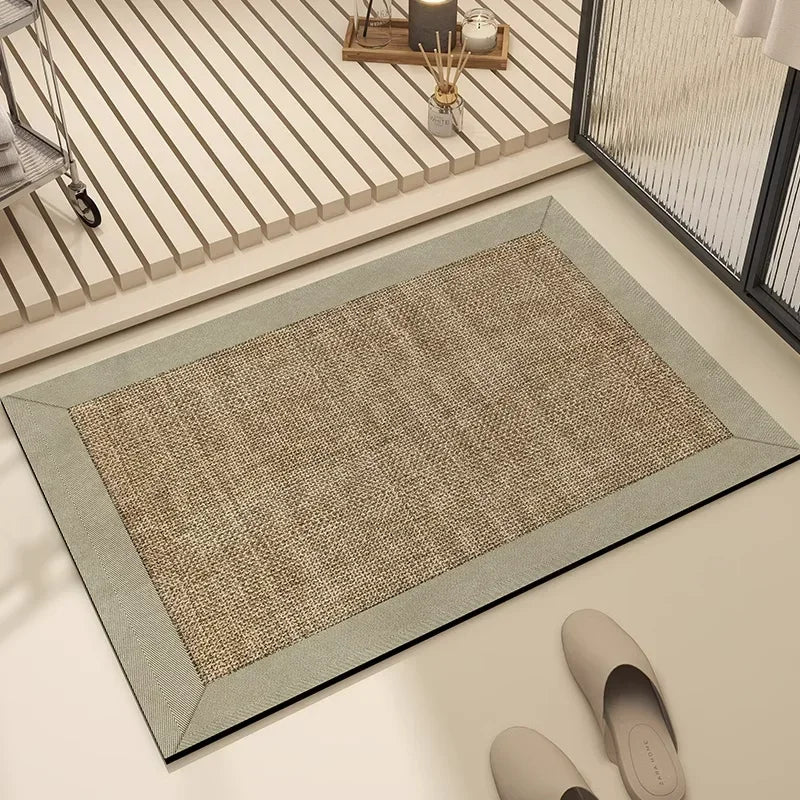 Bathroom Mat Absorbent Floor Mats Bath Carpet Soft Diatom Mud Non-slip Rug Toilet Doormat Entrance Door Коврик для ванной 욕실 매트