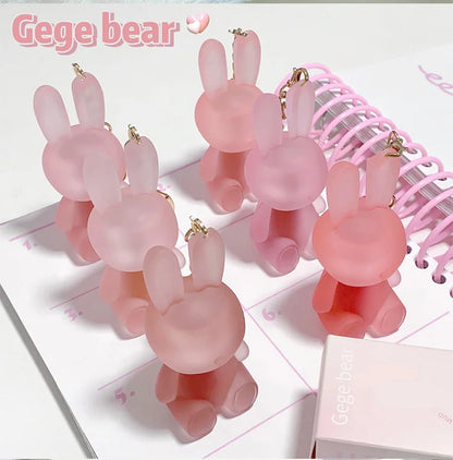 Gege Bear Rabbit Lip Glaze, Matte Velvet Lip Clay Long-lasting Color Non-drying Lipstick