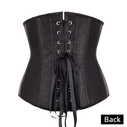 Underbust Corset Sexy Waist Slimming Corset Bustiers Body Shaper for Women Steampunk Lace-up Corset Belt Waist Trainer
