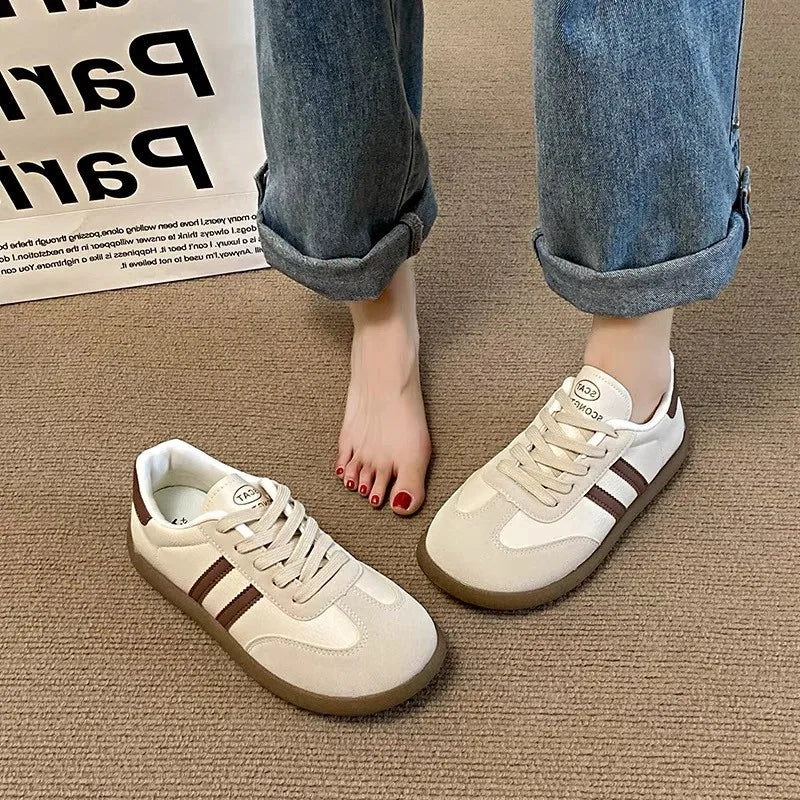 Women's Shoes Autumn New Fashion Trend Casual Shoes Wide Toe Soft Comfortable Flat Shoes Outdoor Casual Sports Shoes